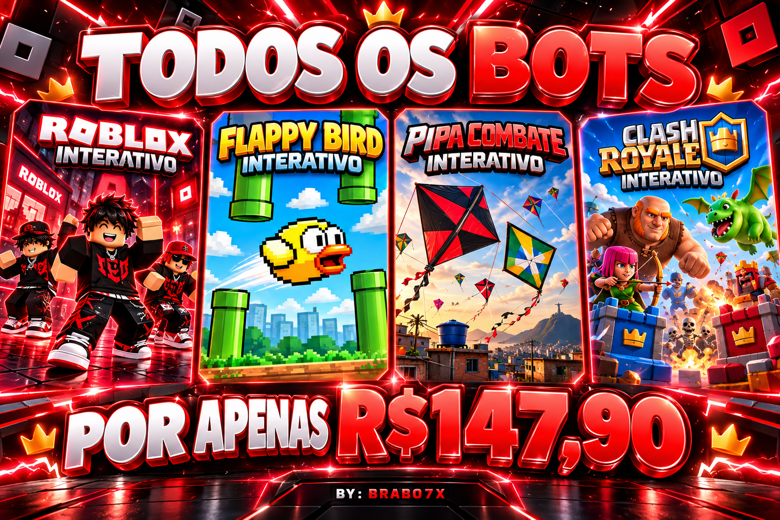 Todos os bots B7 GAMES INTERATIVOS